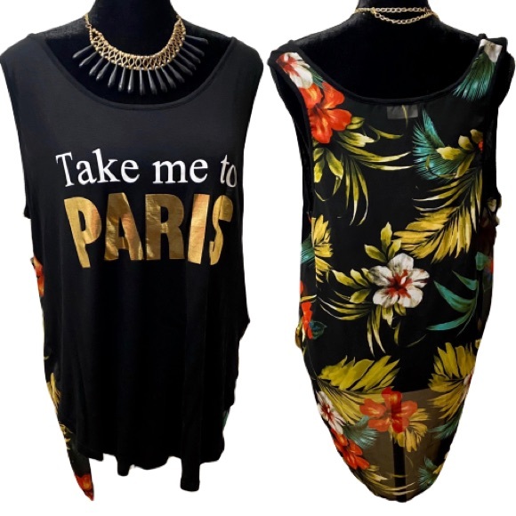 Free Kisses Tops - 18 - Take me to Paris Tank